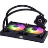 Flüssigkeitskühlung Cooler Master MasterLiquid 240L Core ARGB 240 mm, 2 Lüfter, Multi-LED