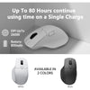 Maus Keychron M6 Wireless 2,4 GHz Bluetooth 12.000 DPI Weiß, geräuscharm, Metallrad
