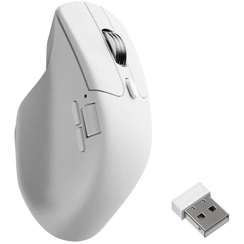 Keychron M6 Wireless-Maus 2,4 GHz, Bluetooth, 30.000 DPI, schwarz, 8 kHz, ergonomisch