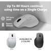 Keychron M6 Wireless-Maus 2,4 GHz, Bluetooth, 30.000 DPI, schwarz, 8 kHz, ergonomisch