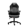 Ergonomischer Gaming-Stuhl, schwarz, höhenverstellbar, Kunstleder-Rückenlehne, Metallfuß