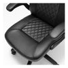 Ergonomischer Gaming-Stuhl, schwarz, höhenverstellbar, Kunstleder-Rückenlehne, Metallfuß