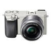 Sony a6000 ILCE-6000L – Digitalkamera – spiegellos – 24,3 MP – APS-C – 3-facher optischer Zoom, 16–50-mm-Objektiv – WLAN, NFC – silber