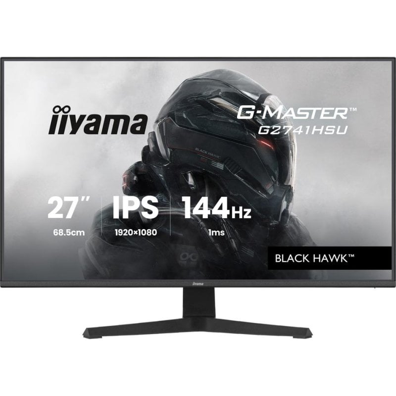 iiyama G-MASTER G2741HSU-B1 27-Zoll-Monitor, Full HD, 144 Hz, IPS, 1 ms, FreeSync, G-SYNC, Lautsprecher