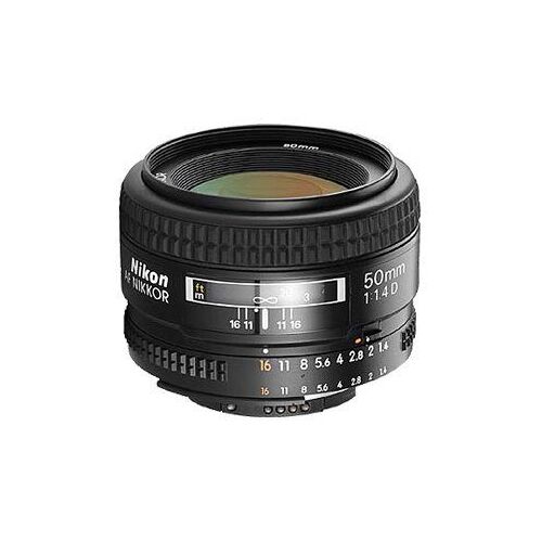 Nikon Nikkor – Objektiv – 50 mm – f/1,4 D-AF – Nikon F – für Nikon D2H, D2HS, D2X, D2Xs, D70; F 3, 5, 50, 55, 6, 60, 601, 65, 70, 75; FM 2; Pronea 600