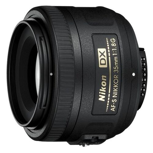Nikon AF-S DX NIKKOR 35 mm f/1,8G SLR-Weitwinkelobjektiv, schwarz