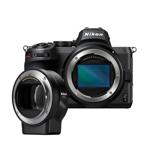 Nikon Z5 Hybrid-Digitalkamera (Gehäuse ohne Objektiv) + FTZ-Adapter
