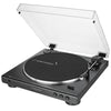 Audio-Technica AT-LP60X Audio-Plattenspieler mit Riemenantrieb, schwarz, vollautomatisch