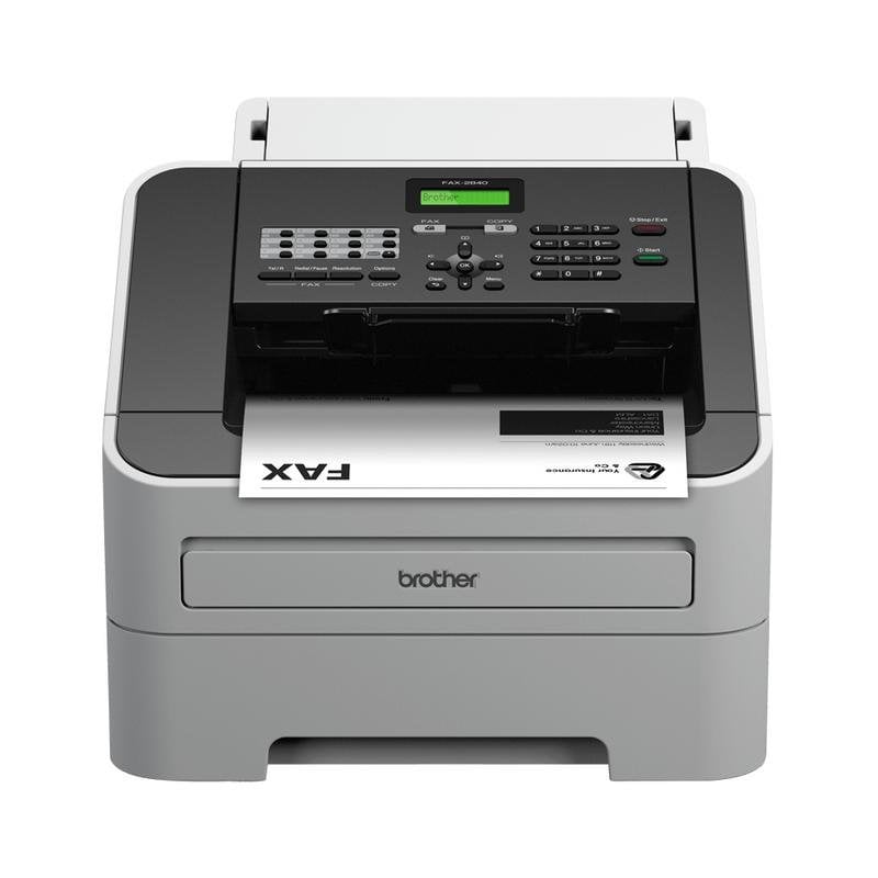 Multifunktionsgerät Brother FAX-2840 – Monochrom-Laserfax-Kopierer, A4, LCD-TFT-Display