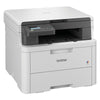 Multifunktionsgerät Brother DCP-L3520CDWE – Farblaserdrucker, WLAN, Duplex, 3-in-1, weiß, LCD