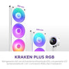 NZXT Kraken Plus RGB 240 mm Flüssigkeitskühlung mit 2 Lüftern, weiße LED, TFT