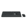 Logitech-Membrantastatur 920-008688 QWERTZ Schwarz-Weiß mit Handballenauflage und Maus