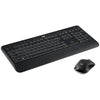 Logitech-Membrantastatur 920-008688 QWERTZ Schwarz-Weiß mit Handballenauflage und Maus