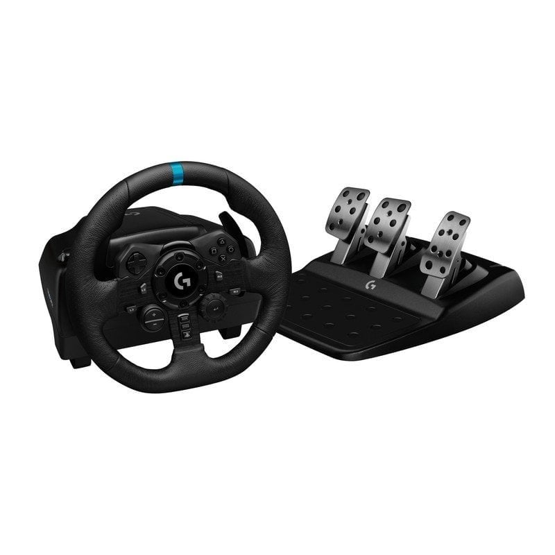 Logitech G G923 Schwarz USB 2.0 Lenkrad + Pedale Analog/Digital für PC, PlayStation 4, PlayStation 5