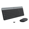 Logitech MK470 kabellose Tastatur, komplett mit optischer Maus, QWERTZ, Graphit