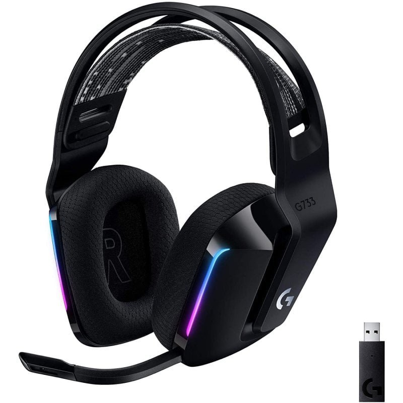 Logitech G G733 Kopfhörer, kabellos, mit Kopfbügel, Gaming, schwarz