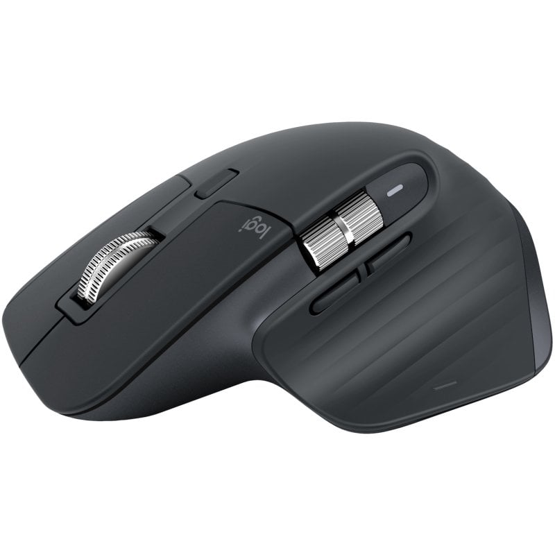 Logitech MX Master 3S Wireless Bluetooth-Maus, 8000 DPI, Graphit, ergonomisch, leise Klicks