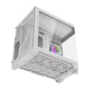 PC-Gehäuse Darkflash FT418 Mini-Tower, weiß, mit 6 ARGB-Lüftern