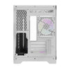 PC-Gehäuse Darkflash FT418 Mini-Tower, weiß, mit 6 ARGB-Lüftern
