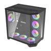 Gehäuse Darkflash FT418 PRO + 7 ARGB-Lüfter Schwarz