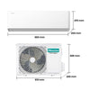 Hisense HB35XU0A Split-Klimaanlage, 14.000 BTU, Inverter-Wärmepumpe, leise, R32