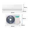 Hisense KC25YR03G Split-Klimaanlage, 8.944 BTU, Inverter mit Wärmepumpe, WLAN