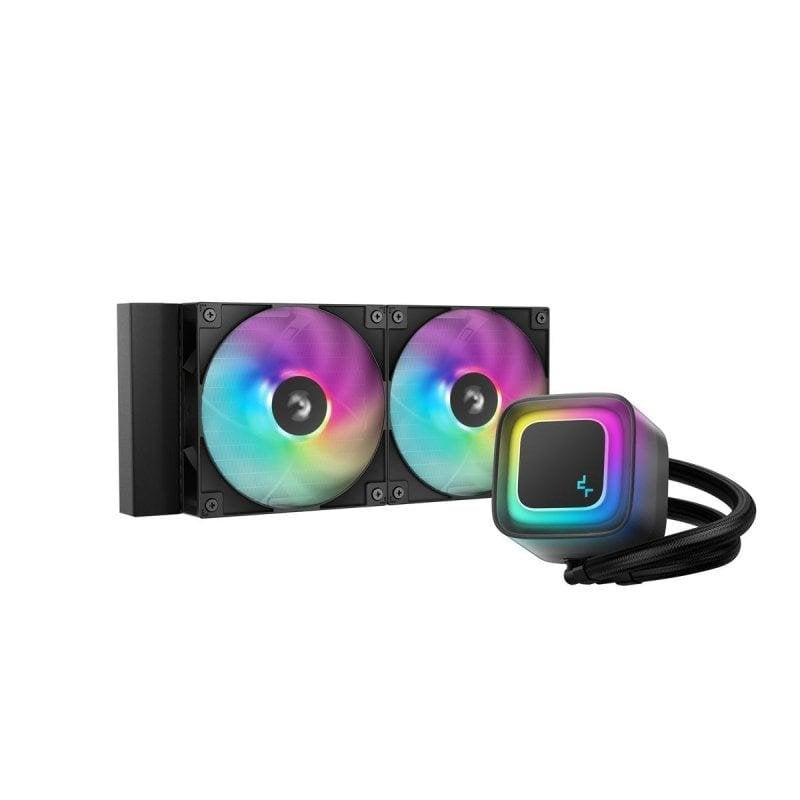 DeepCool LE240 V2 Flüssigkeitskühlung, 240 mm, 2 Lüfter mit RGB-LEDs