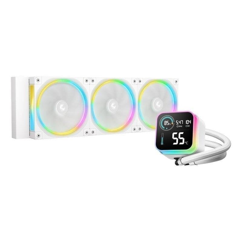 DeepCool LQ360 ULTRA WH 360 mm 3-Lüfter-Flüssigkeitskühlung mit LCD-ARGB-Anzeige