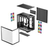 PC-Gehäuse DeepCool CG590U 5F Tower ATX aus gehärtetem Glas, schwarz