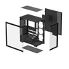 Gehäuse DeepCool CG580 Midi-Tower Schwarz ATX Gehärtetes Glas