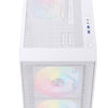 Einarex PULSE P100 RGB PC-Gehäuse aus gehärtetem Glas in Weiß mit 6 ATX-Lüftern
