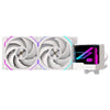 Einarex EXWC-VX-1240R-W Flüssigkeitskühlung 240 mm 2 RGB-Lüfter Unendlicher Spiegel Weiß