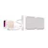 Einarex EXWC-VX-1240R-W Flüssigkeitskühlung 240 mm 2 RGB-Lüfter Unendlicher Spiegel Weiß