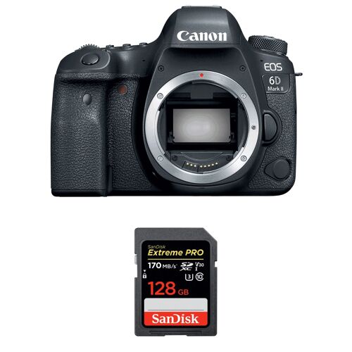 Canon EOS 6D Mark II (ohne Objektiv) + SanDisk 128 GB Extreme PRO UHS-I SDXC 170 MB/s | 2 Jahre Garantie