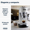 DeLonghi Dedica EC685.W Espressomaschine, 1,1 l, 15 bar, Thermoblock, Milchaufschäumer