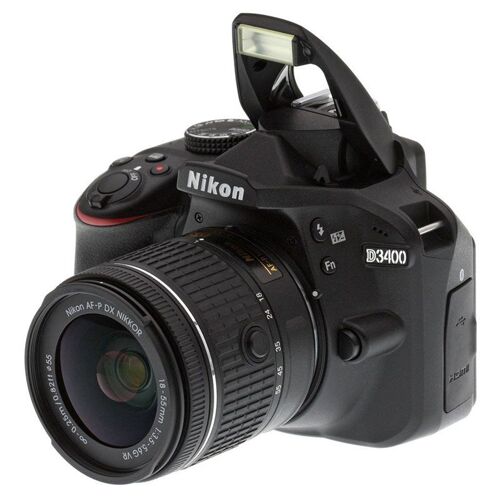 Nikon D3400 Spiegelreflexkamera (mit Nikkor AF-P 18–55 mm VR-Objektiv)