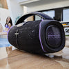 Energy Sistem HyperBeat Bluetooth-Lautsprecher mit LED-Beleuchtung, 80 W, Schwarz