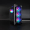 PC-Gehäuse TooQ Ragnärok TQGCC101-B Midi-Tower-Gaming-Gehäuse mit 3 × 120-mm-Lüftern PC-Gehäuse TooQ Ragnärok TQGCC101-B Midi-Tower-Gaming-Gehäuse mit 3 × 120-mm-Lüftern