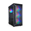 PC-Gehäuse TooQ Ragnärok TQGCC101-B Midi-Tower-Gaming-Gehäuse mit 3 × 120-mm-Lüftern PC-Gehäuse TooQ Ragnärok TQGCC101-B Midi-Tower-Gaming-Gehäuse mit 3 × 120-mm-Lüftern