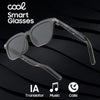 Cool Smart Glasses COOL KI-Smart-Brille Bluetooth Musik Anrufe Übersetzer IP65 Schwarz