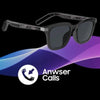 Cool Smart Glasses COOL KI-Smart-Brille Bluetooth Musik Anrufe Übersetzer IP65 Schwarz