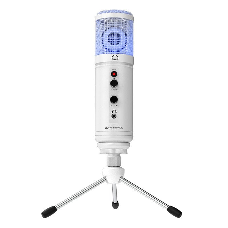 Newskill Kaliope Ivory – Professionelles RGB-Gaming-Mikrofon