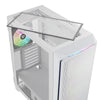 Nfortec Krater X Hartglas USB 3.0 ARGB Weiß