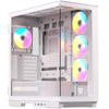 Nfortec Ursa ARGB Mid-Tower E-ATX mit gehärtetem Glas und USB-C, weiß