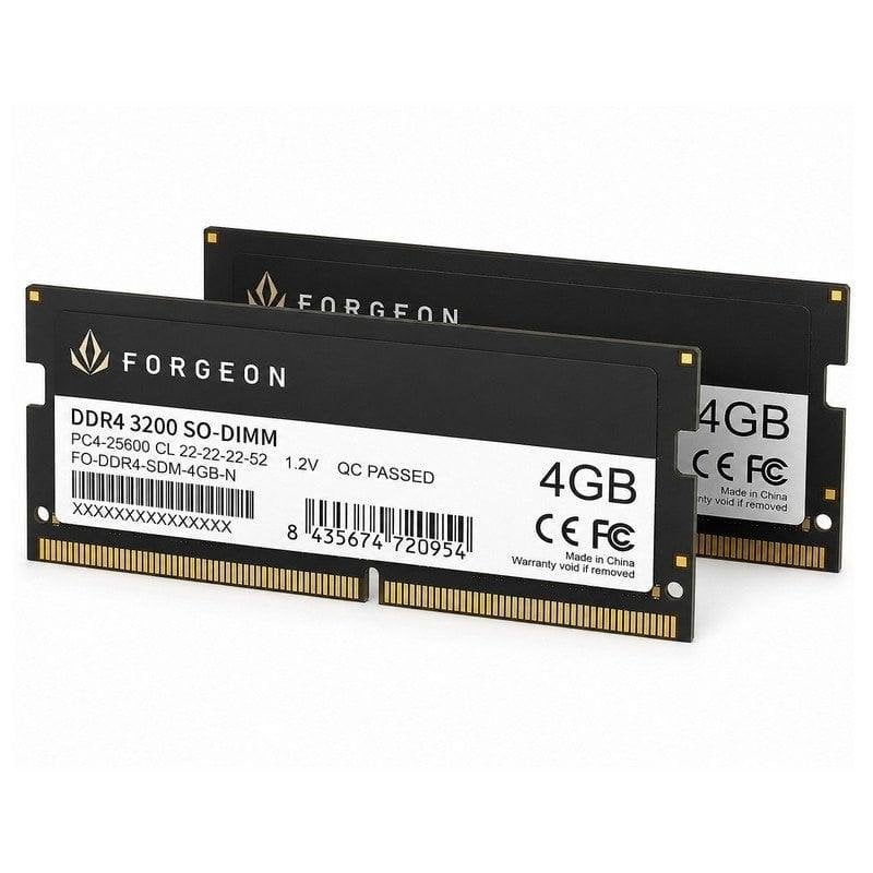 Arbeitsspeicher RAM Forgeon Cyclone PLUS V2 8 GB 2x4 GB DDR4 3200 MHz CL22 Schwarz SO-DIMM
