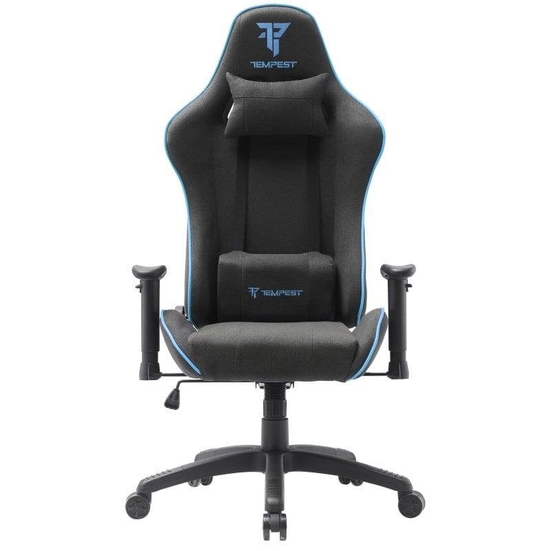 Gaming-Stuhl Tempest Vanquish Mesh Schwarz/Blau, atmungsaktiv