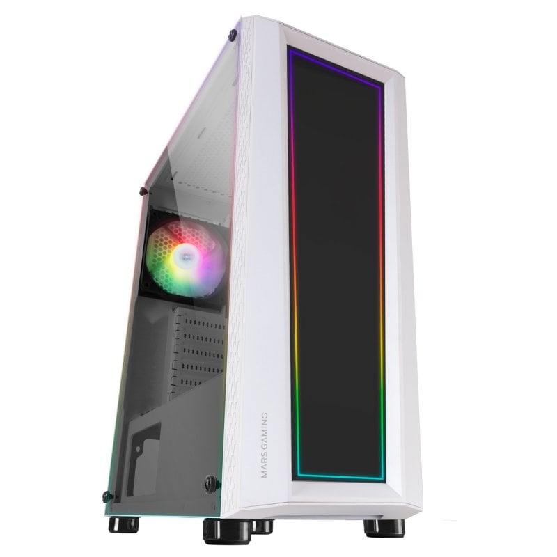 Mars Gaming MC-ART FRGB aus gehärtetem Glas, USB 3.0, Weiß