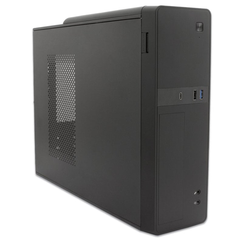 CoolBox T310 Slim MATX USB-C Schwarz + 500-W-Netzteil