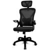 Gaming-Stuhl Drift DRAIR35, schwarz, Netzrückenlehne, klappbare Armlehnen, 120 kg, Nylonfußkreuz