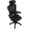 Gaming-Stuhl Drift DRAIR35, schwarz, Netzrückenlehne, klappbare Armlehnen, 120 kg, Nylonfußkreuz